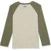 imageUnder Armour Boys Outdoor Long Sleeve Tee Stylish Crew Neckline Cute Full FitKhaki Raglan