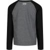 imageUnder Armour Boys Outdoor Long Sleeve Tee Stylish Crew Neckline Cute Full FitPitch Gray Raglan