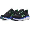 imageUnder Armour UnisexBaby Grade School Assert 9 Running Shoe005 BlackVersa BlueExtreme Green