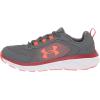 imageUnder Armour UnisexBaby Grade School Assert 9 Running Shoe106 Pitch GrayChestnut RedBolt Red