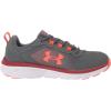 imageUnder Armour UnisexBaby Grade School Assert 9 Running Shoe106 Pitch GrayChestnut RedBolt Red