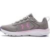 imageUnder Armour UnisexBaby Grade School Assert 9 Running ShoeGray Wolf 100Pacific Purple