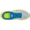 imageUnder Armour UnisexBaby Grade School Assert 9 Running ShoeMod Gray 104Cruise Blue