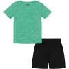 imageUnder Armour babygirls Ua Terrazzo Leopard Heart SetShort SetBirdie Green Mesh