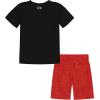 imageUnder Armour babygirls Ua Terrazzo Leopard Heart SetShort SetBlack Pop Out Logo