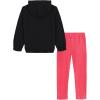 imageUnder Armour babygirls Ua Terrazzo Leopard Heart SetShort SetBlack Rib Velour