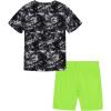 imageUnder Armour babygirls Ua Terrazzo Leopard Heart SetShort SetBlack Seafoam
