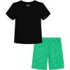 imageUnder Armour babygirls Ua Terrazzo Leopard Heart SetShort SetBlackGreen Geo