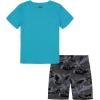 imageUnder Armour babygirls Ua Terrazzo Leopard Heart SetShort SetBlue Surf Woodland