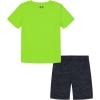 imageUnder Armour babygirls Ua Terrazzo Leopard Heart SetShort SetLime Surge Deconstruct