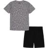 imageUnder Armour babygirls Ua Terrazzo Leopard Heart SetShort SetMod Gray Warp