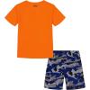 imageUnder Armour babygirls Ua Terrazzo Leopard Heart SetShort SetOrange Blast Woodland