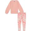 imageUnder Armour babygirls Ua Terrazzo Leopard Heart SetShort SetPink Fizz Crewneck