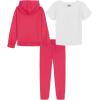 imageUnder Armour babygirls Ua Terrazzo Leopard Heart SetShort SetSuper Pink Full Zip