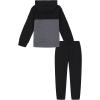 imageUnder Armour boys Hoodie Set Bottoms ampamp Hoodie Lightweight ampamp Relaxed Fit Zip UpBlackWhite