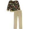 imageUnder Armour boys Hoodie Set Bottoms ampamp Hoodie Lightweight ampamp Relaxed Fit Zip UpField Khaki All Over Print