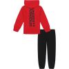 imageUnder Armour boys Hoodie Set Bottoms ampamp Hoodie Lightweight ampamp Relaxed Fit Zip UpRedBlack