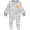imageUnder Armour Baby Boys Coverall Footie Zipup Closure Logo ampamp Printed DesignsHalo Gray Tie Dye