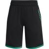 imageUnder Armour Boys Stunt 30 Shorts005 Black  Birdie Green  White