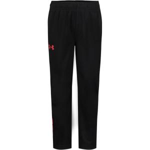 imageUnder Armour Boys Brawler Joggers Sweatpants with Elastic Waistband ampamp Pant Leg Logo DesignBlackRed Logo