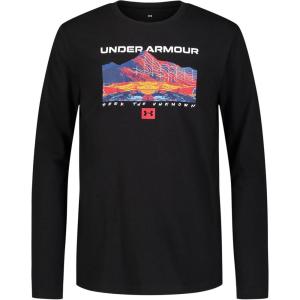 imageUnder Armour Boys Outdoor Long Sleeve Tee Stylish Crew Neckline Cute Full FitAlient Mountain