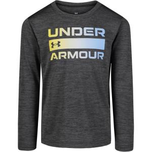 imageUnder Armour Boys Outdoor Long Sleeve Tee Stylish Crew Neckline Cute Full FitBlack Twist Tech