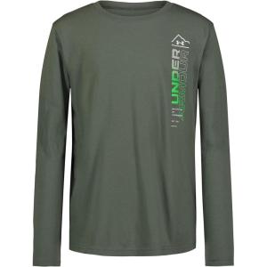 imageUnder Armour Boys Outdoor Long Sleeve Tee Stylish Crew Neckline Cute Full FitColorado Sage Gradient