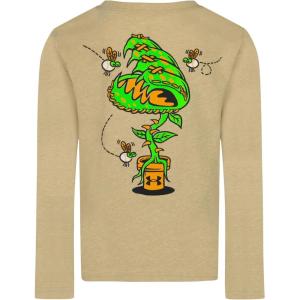 imageUnder Armour Boys Outdoor Long Sleeve Tee Stylish Crew Neckline Cute Full FitField Khaki Baseball Fly Trap