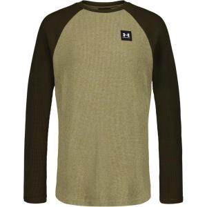 imageUnder Armour Boys Outdoor Long Sleeve Tee Stylish Crew Neckline Cute Full FitGreen