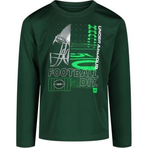 imageUnder Armour Boys Outdoor Long Sleeve Tee Stylish Crew Neckline Cute Full FitGreenwood