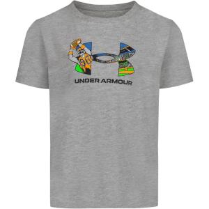 imageUnder Armour Boys Outdoor Long Sleeve Tee Stylish Crew Neckline Cute Full FitMod Gray Football