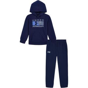 imageUnder Armour Boys Outdoor Long Sleeve Tee Stylish Crew Neckline Cute Full FitNavyTech Blue