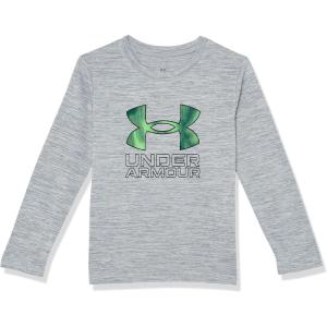 imageUnder Armour Boys Outdoor Long Sleeve Tee Stylish Crew Neckline Cute Full FitSteel  Valley Etch