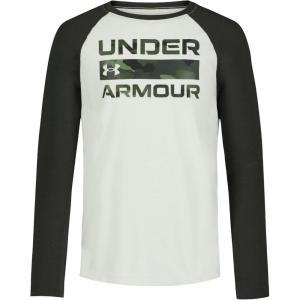 imageUnder Armour Boys Outdoor Long Sleeve Tee Stylish Crew Neckline Cute Full FitSummit Woodland