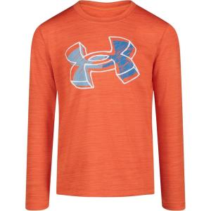 imageUnder Armour Boys Outdoor Long Sleeve Tee Stylish Crew Neckline Cute Full FitTangerine Scribble