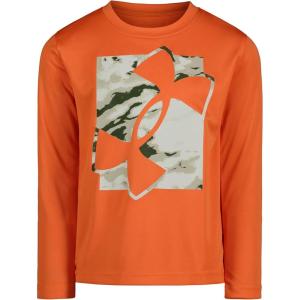 imageUnder Armour Boys Outdoor Long Sleeve Tee Stylish Crew Neckline Cute Full FitTangerineMarble