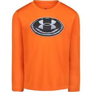 imageUnder Armour Boys Outdoor Long Sleeve Tee Stylish Crew Neckline Cute Full FitTeam Orange