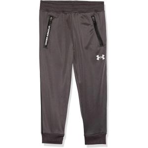imageUnder Armour Boys Pennant Tapered Track Pants Jogger Style Sweatpants with Zipper PocketsCharcoal  Core