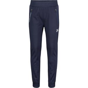 imageUnder Armour Boys Pennant Tapered Track Pants Jogger Style Sweatpants with Zipper PocketsMidnight Navy  Core