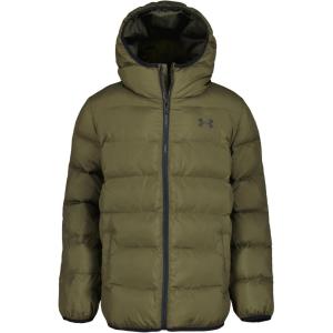 imageUnder Armour Boys Pronto Puffer Jacket MidWeight Zip Up Closure Repels WaterExpedition Green