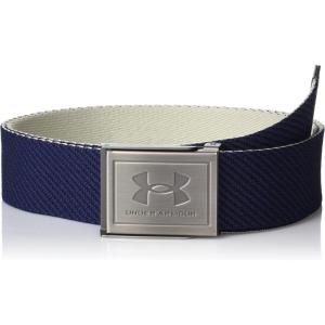 imageUnder Armour Boys Webbing Belt410 Midnight Navy  Khaki Base  Silver