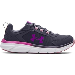 imageUnder Armour UnisexBaby Grade School Assert 9 Running Shoe501 Tempered SteelPink FogStrobe