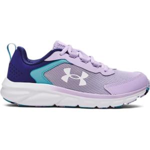 imageUnder Armour UnisexBaby Grade School Assert 9 Running Shoe502 Nebula PurpleSonar BlueWhite