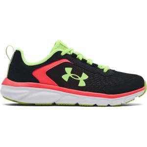 imageUnder Armour UnisexBaby Grade School Assert 9 Running ShoeBlack 001Quirky Lime