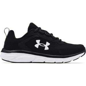 imageUnder Armour UnisexBaby Grade School Assert 9 Running ShoeBlackWhite