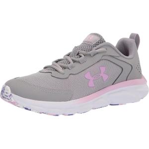 imageUnder Armour UnisexBaby Grade School Assert 9 Running ShoeGray Wolf 100Pacific Purple