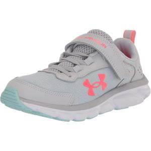 imageUnder Armour UnisexBaby Grade School Assert 9 Running ShoeHalo Gray 100White