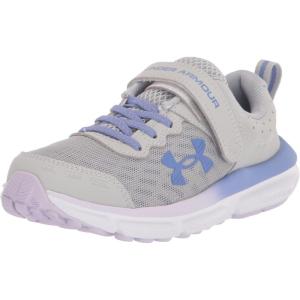 imageUnder Armour UnisexChild Pre School Assert 10 Alternate Closure101 Mod GrayNebula PurpleBaja Blue