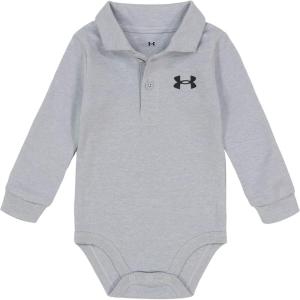 imageUnder Armour babyboys Logo Polo BodysuitLong Sleeve  Light Grey
