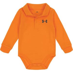 imageUnder Armour babyboys Logo Polo BodysuitLong Sleeve  Orange